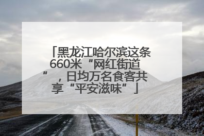 黑龙江哈尔滨这条660米“网红街道”，日均万名食客共享“平安滋味”