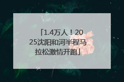 1.4万人！2025沈阳和河半程马拉松激情开跑