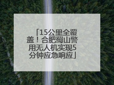 15公里全覆盖！合肥蜀山警用无人机实现5分钟应急响应