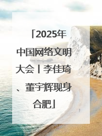 2025年中国网络文明大会丨李佳琦、董宇辉现身合肥