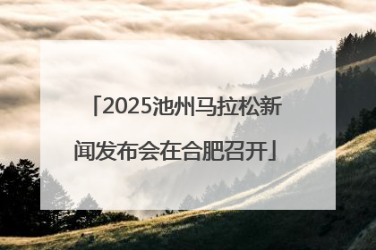 2025池州马拉松新闻发布会在合肥召开