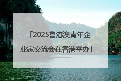 2025鲁港澳青年企业家交流会在香港举办