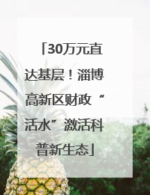 30万元直达基层！淄博高新区财政“活水”激活科普新生态