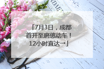 7月3日，成都首开至磨憨动车！12小时直达→