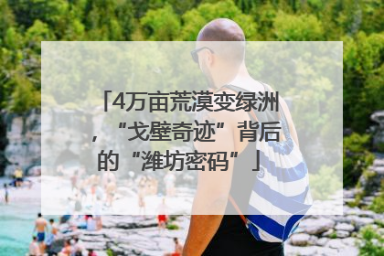 4万亩荒漠变绿洲，“戈壁奇迹”背后的“潍坊密码”
