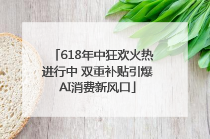 618年中狂欢火热进行中 双重补贴引爆AI消费新风口